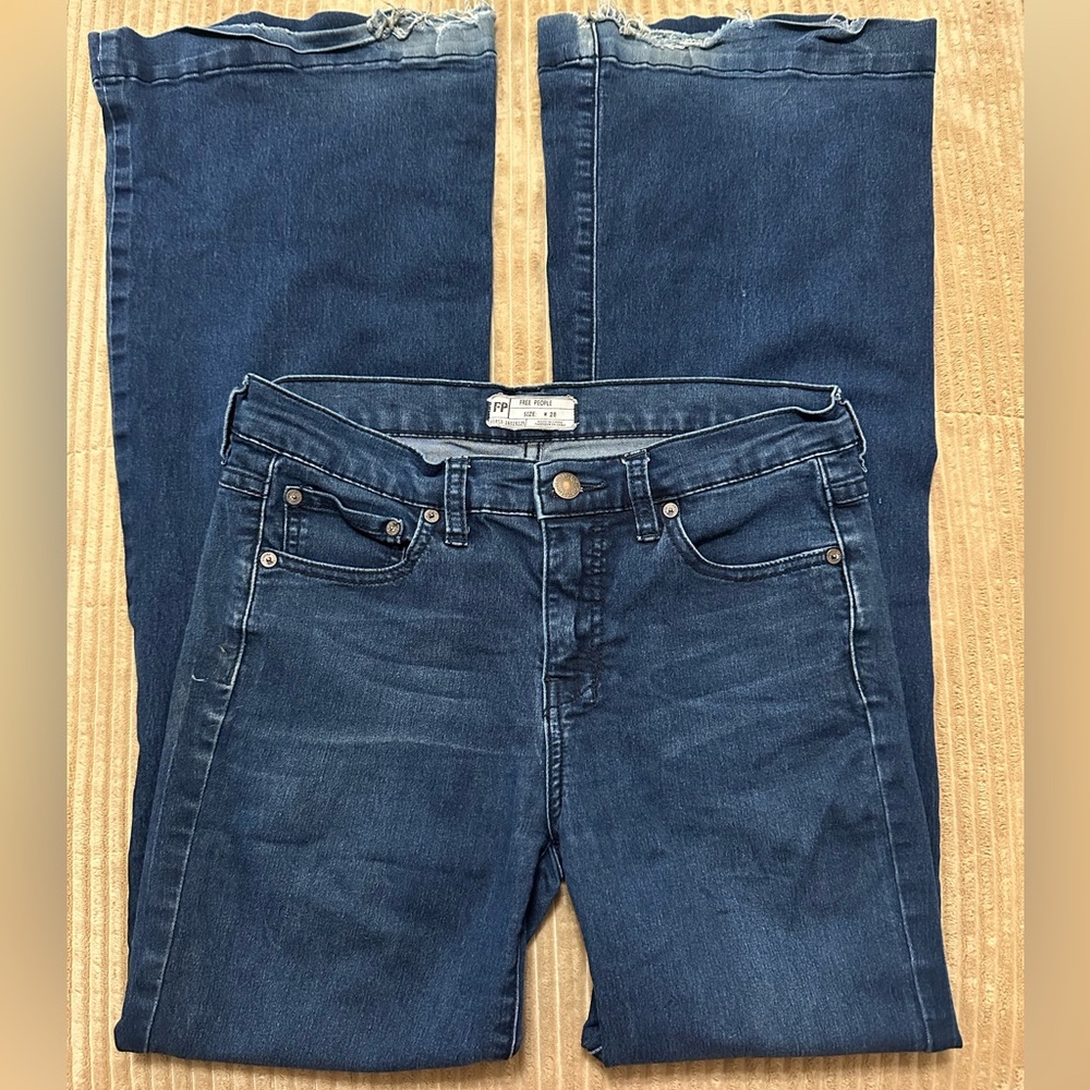 Free People Indigo Flare Jeans Size 28